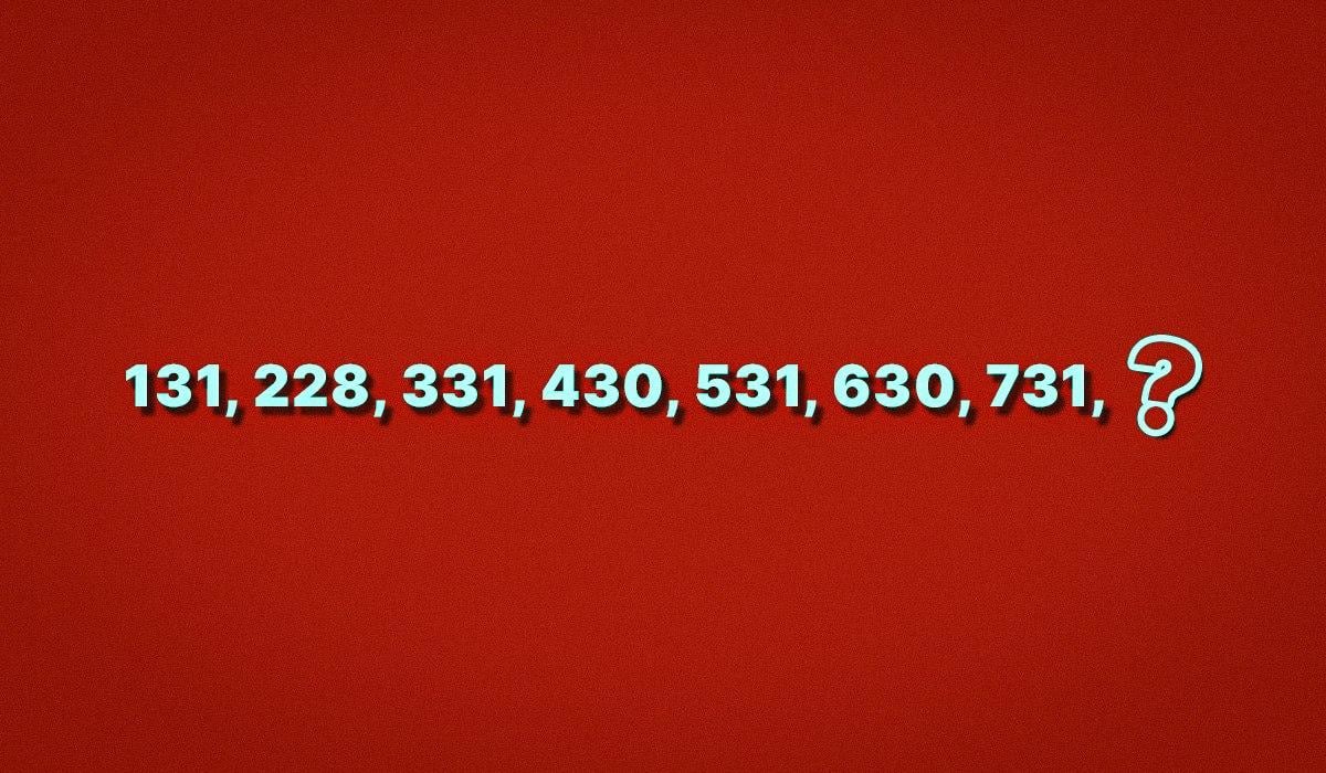 131, 228, 331, 430, 531, 630, 731, ?: яке число має бути наступним