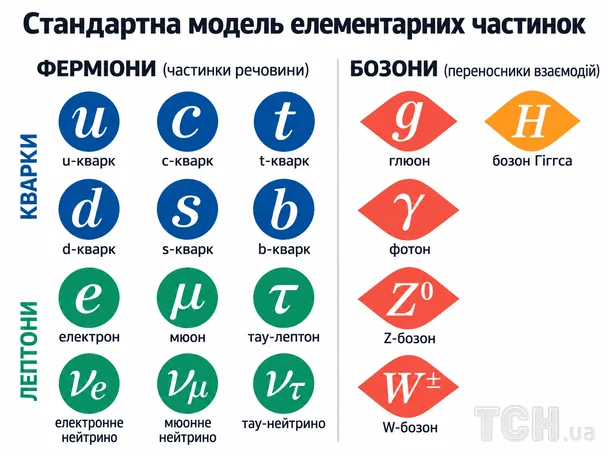 Стандартна модель елементарних частинок / © ТСН