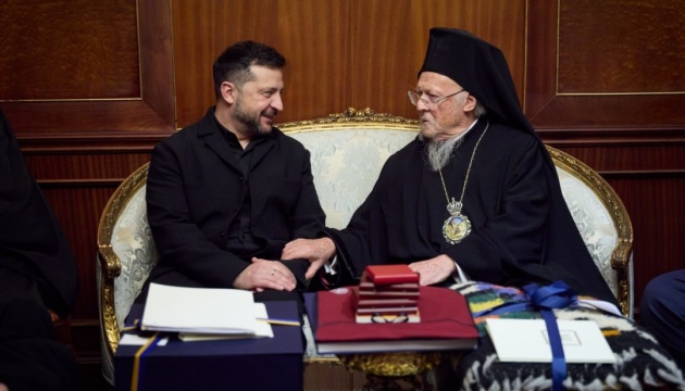 Зеленський зустрівся зі Вселенським патріархом