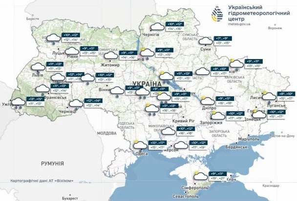Погода в Україні 22 жовтня / © Укргідрометцентр